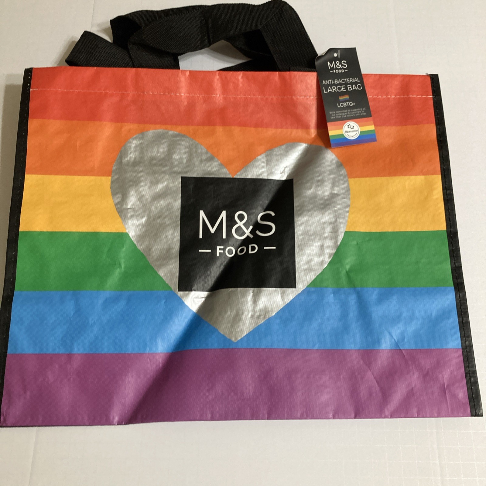 Marks Spencer Pride Tote Bag LGBQT Rainbow London M&S Food UK New
