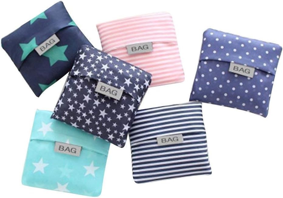 Foldable Eco-Friendly Reusable Grocery Shopping Tote Bags 4 Pack Waterproof