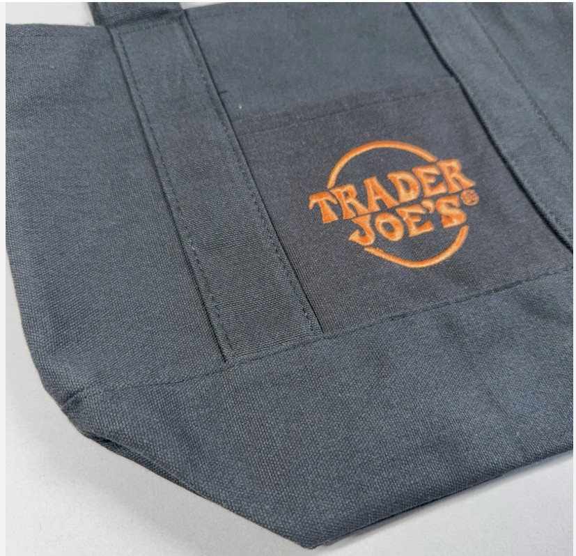 Trader Joe’s Mini Trick or Treat Halloween Black Canvas Tote Bag 81415 (S17