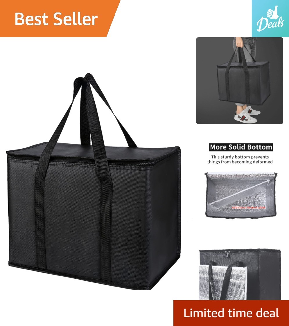 Eco-Friendly 2-Pack Insulated Grocery Tote Bags – Water Resistant & Lightweight