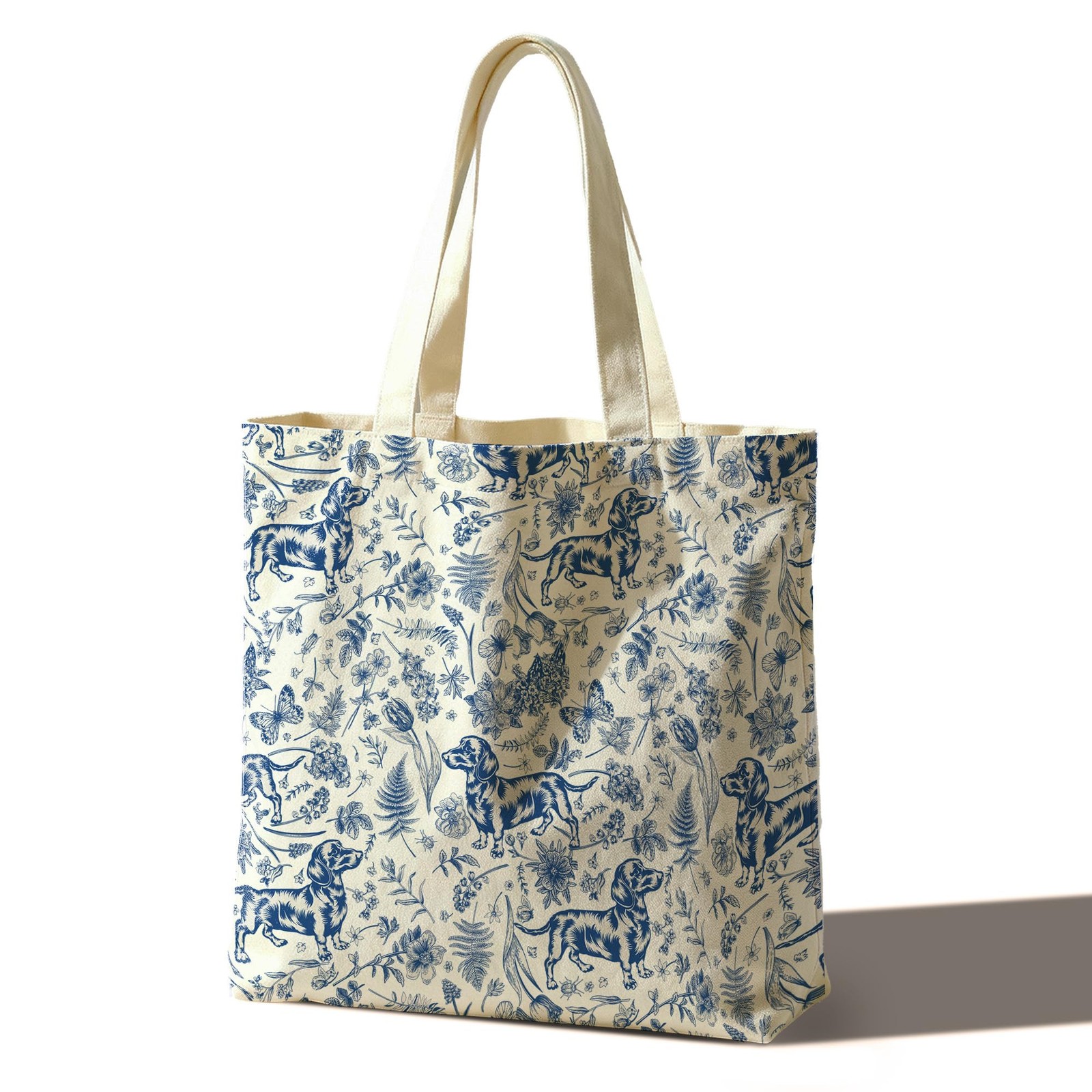 Dachshund Tote Bag For Women Man, Weiner Dogs Tote Bag, Reusable Work Shoppin…
