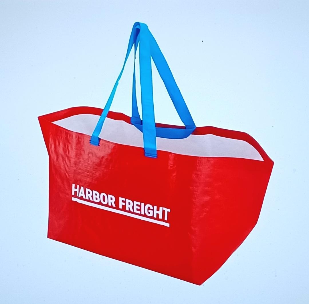 5 Harbor Freight Reusable Shopping Packing Bag XXL 21½ x 14 x 13¾ 19 Gal 55 Lbs