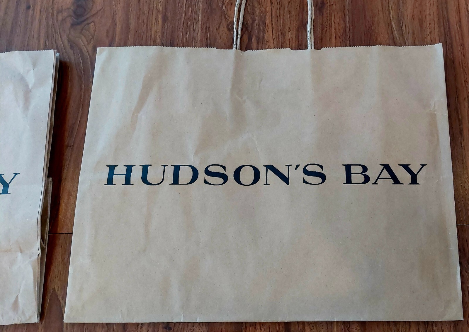 Hudson Bay Company 4 Bags HBC Logo Reusable Gift / Shopping Paper Bags New