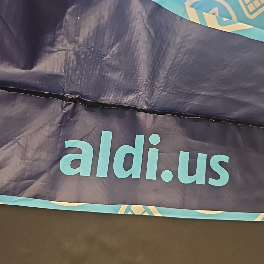 ALDI Reusable Tote Shopping Bag 25 cents Shopping Carts New with Tag 7x12x14″