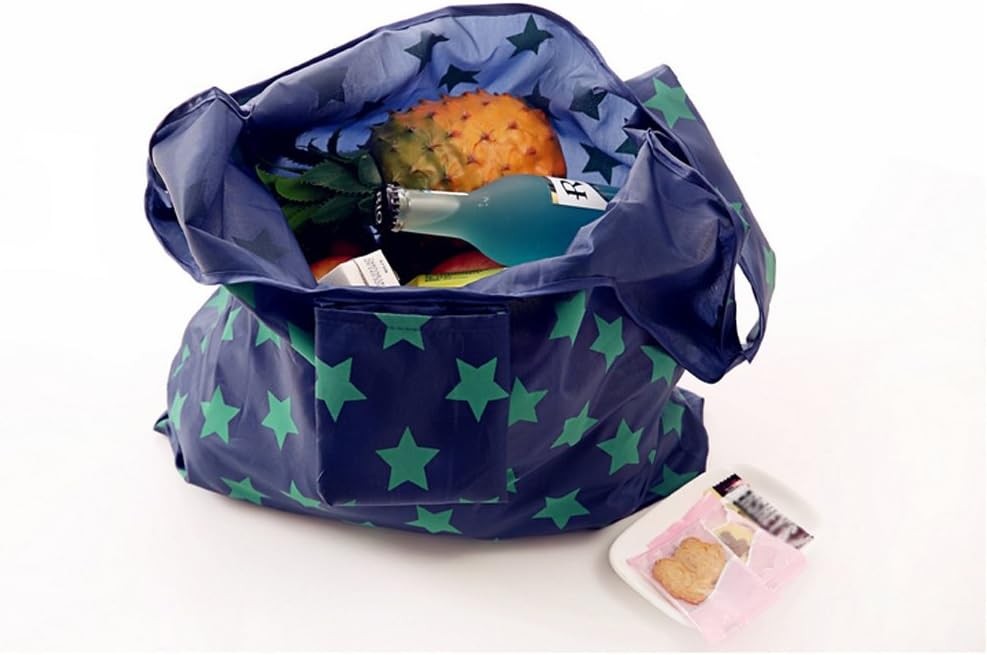 Foldable Eco-Friendly Reusable Grocery Shopping Tote Bags 4 Pack Waterproof