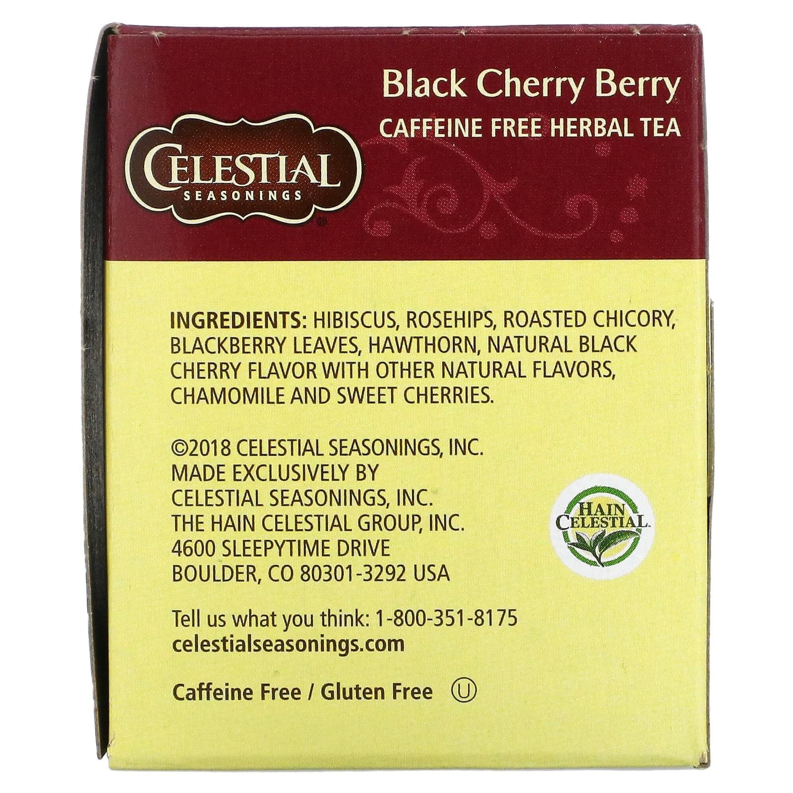 Celestial Seasonings Black Cherry Berry Tea Bags, 20 20 Count (Pack of 2)