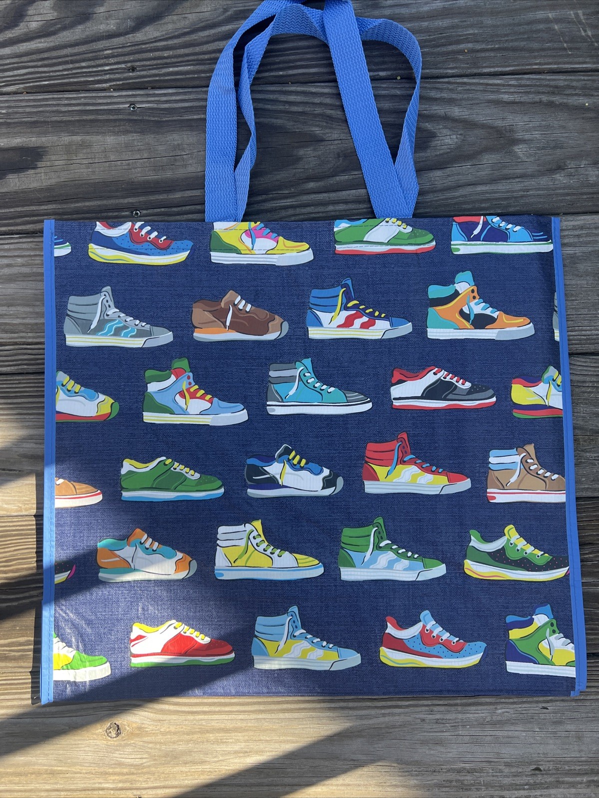 LARGE HomeGoods Shopping Tote Bag SNEAKERS 👟 Reusable Eco Friendly HTF