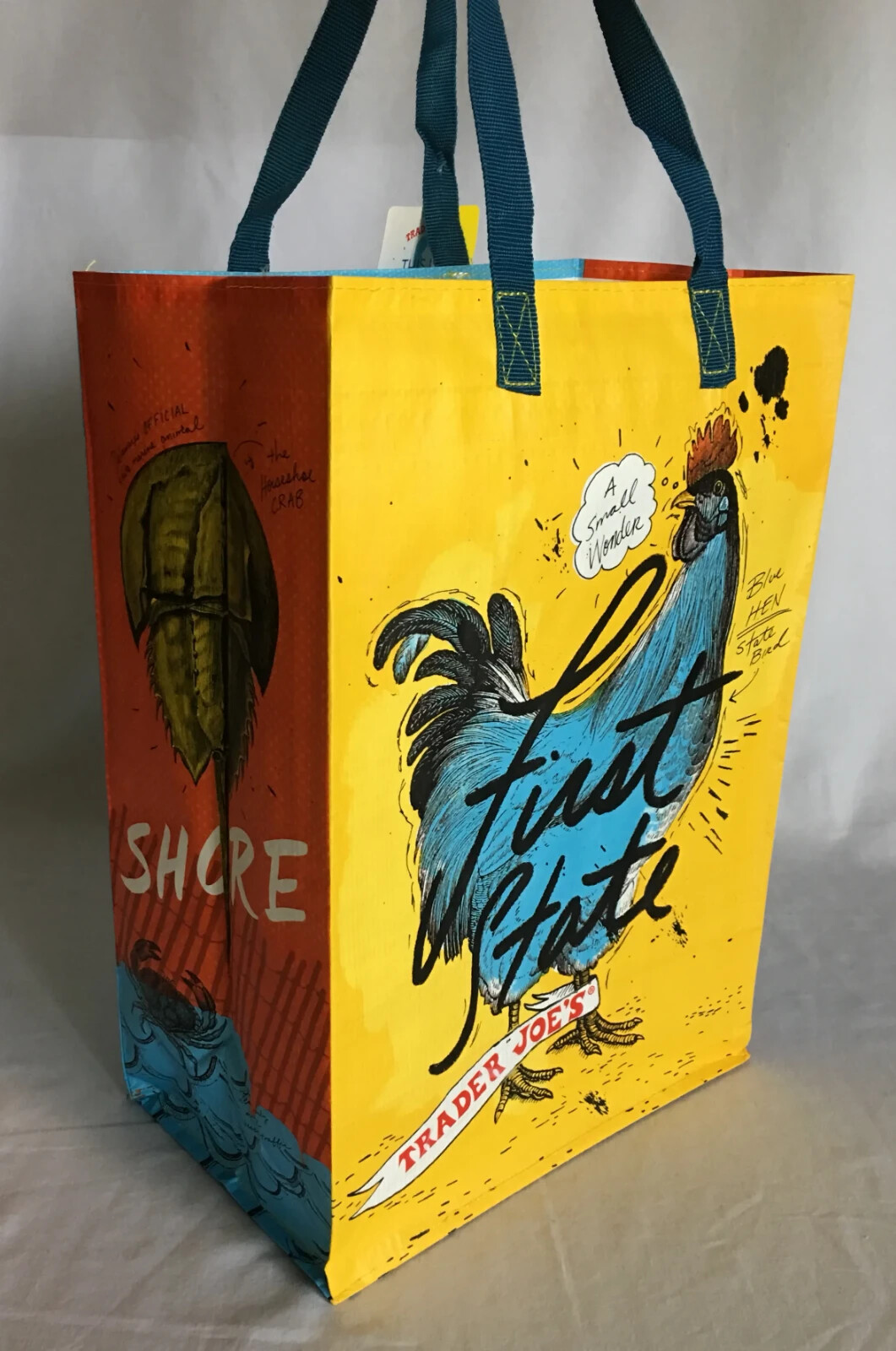 Trader Joe’s Reusable State/Region Tote Polypropylene Bag from Delaware 6 Gallon