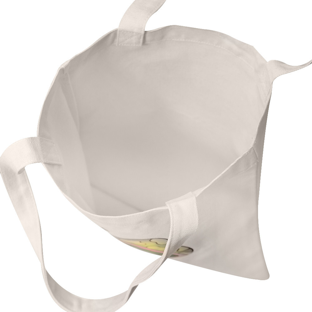 14-1/2″L x 15-1/2″ Reusable Canvas Grocery Bag Shopping Mushrooms Butterfly Tote