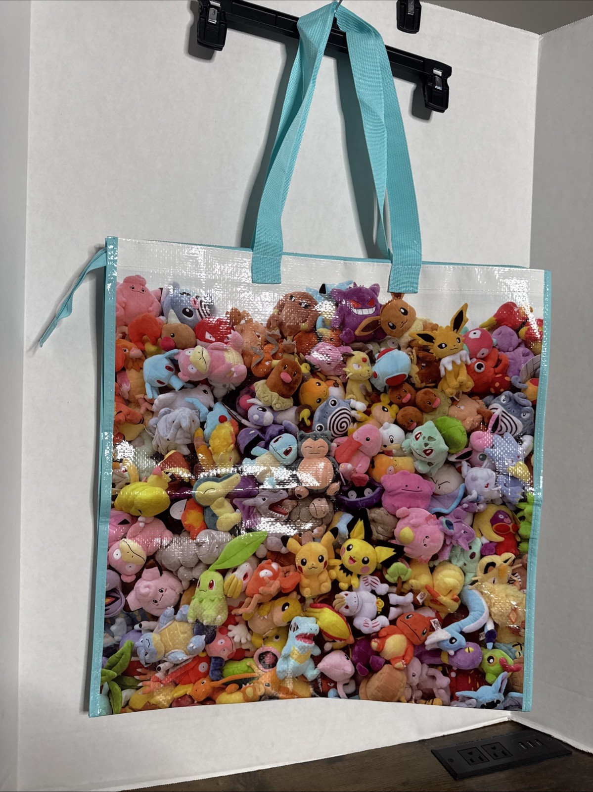 Pokemon Center Osaka Large Reusable Zipper Bag Plastic Multicolor NEW B