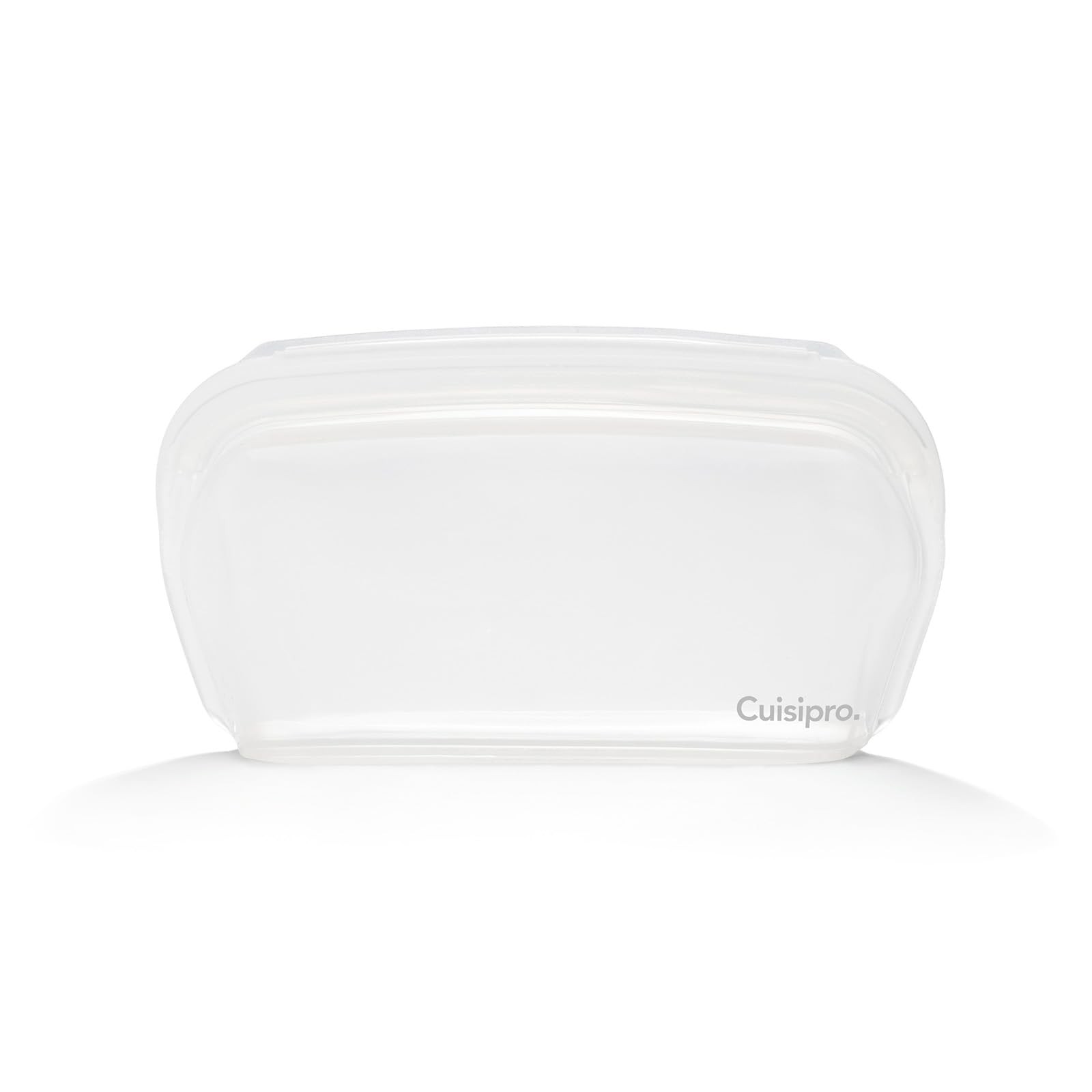 Cuisipro Reusable Stand-up Silicone Bag, 33.8oz, 8.5 x 4.7in, Clear