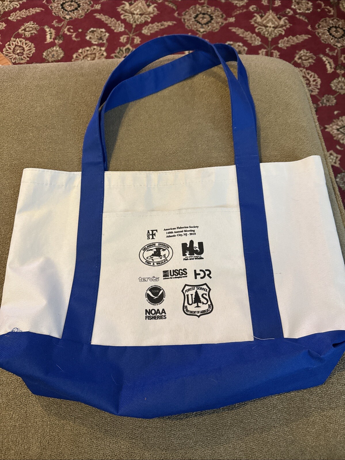 American Fisheries Society Canvas Tote Bag Shoulder Strap (CT)