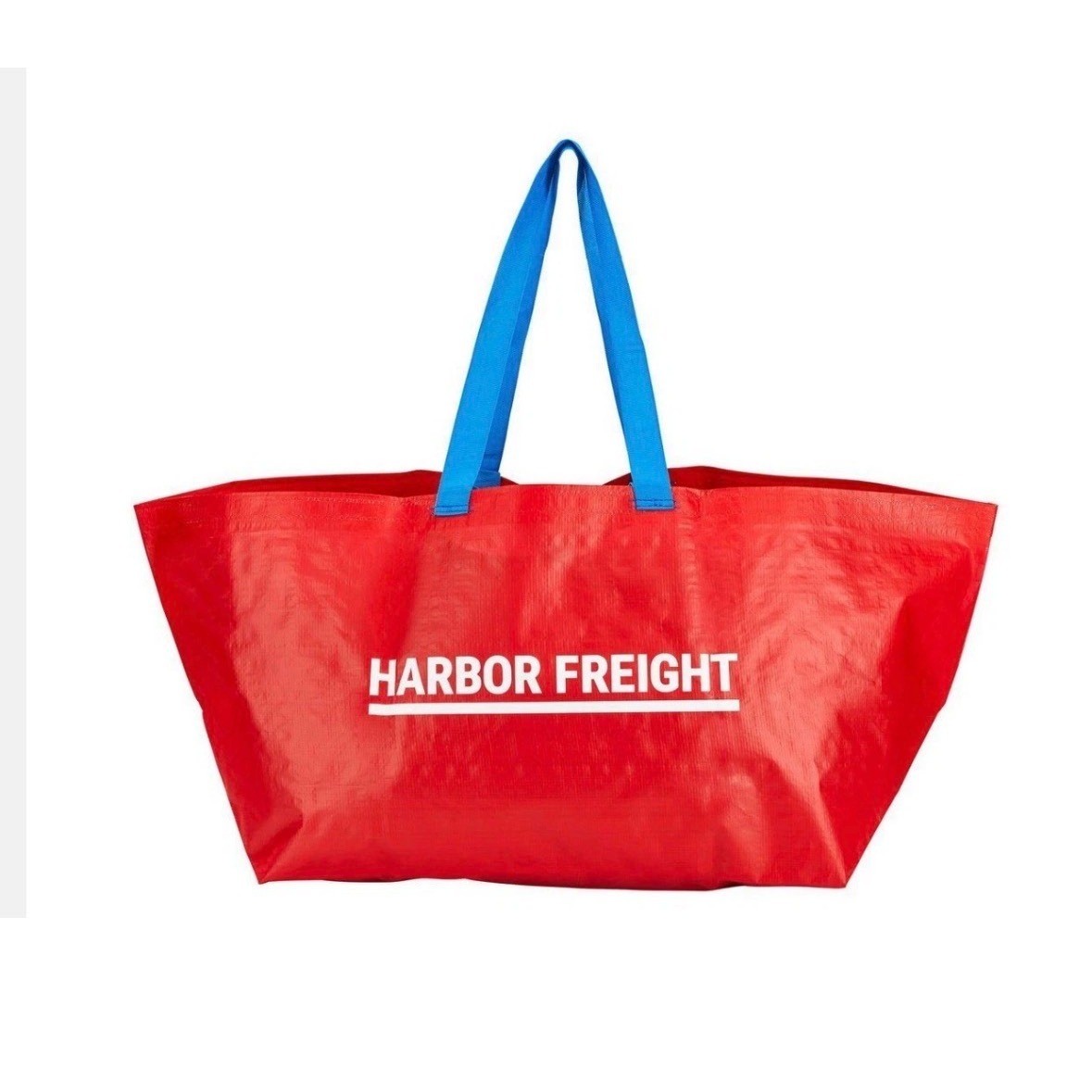 2 Pack Harbor Freight XXL Reusable Tote Bags Red 55 lb. / 19 Gallon FRAKTA Bags