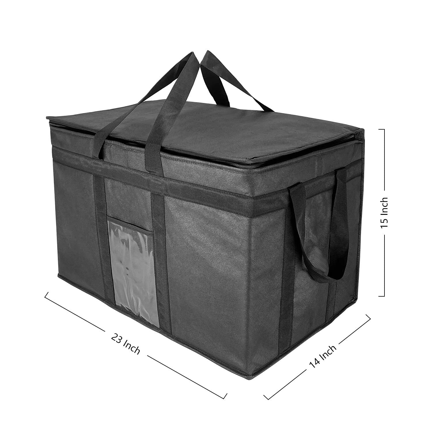 Xxllarger Insulated Cooler Bags With Zipper Closurereusable Grocery Shopping Bag