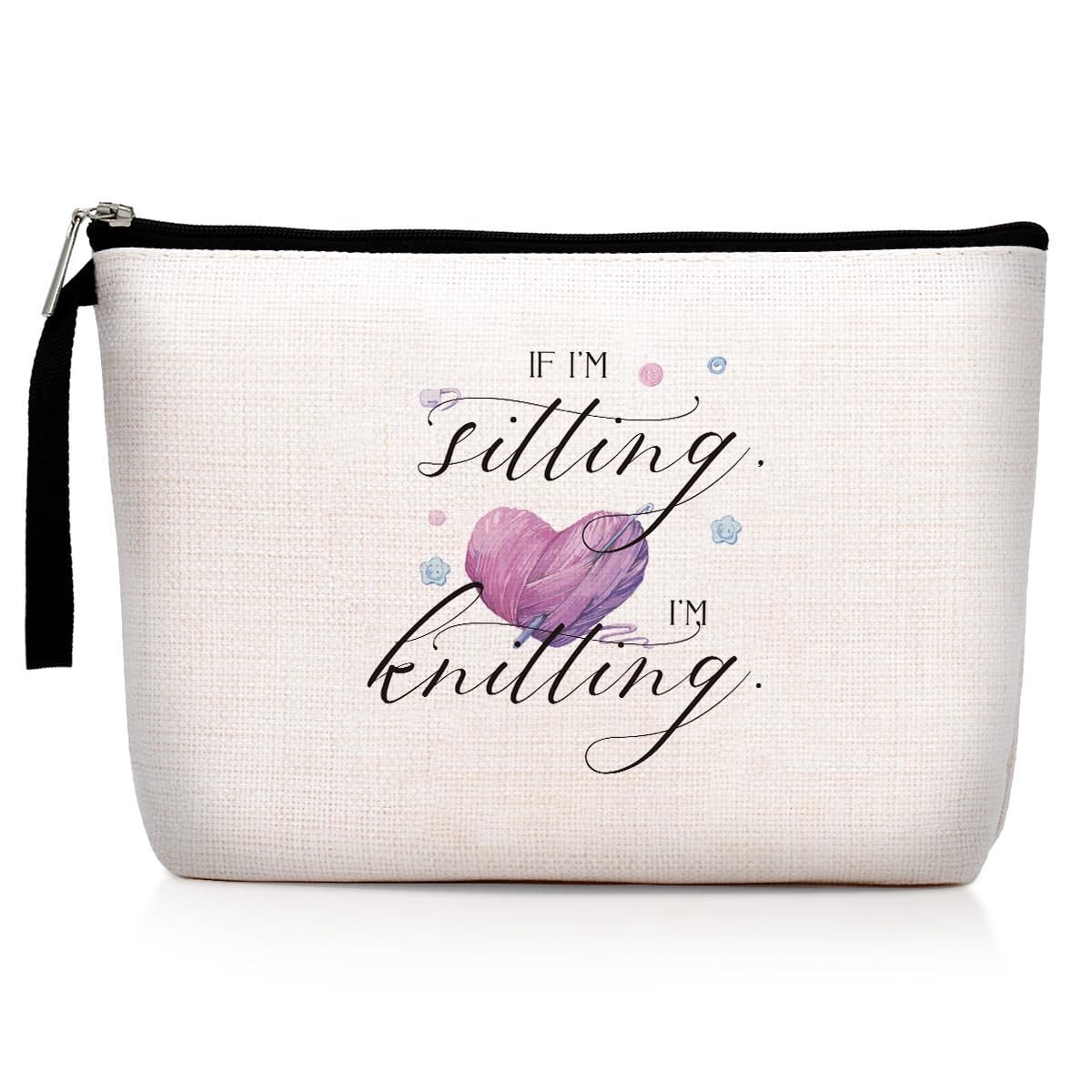 Knitting Bag, Funny Gifts for 9.5 x 6.3 x 1.6 inches, Multicolor0076