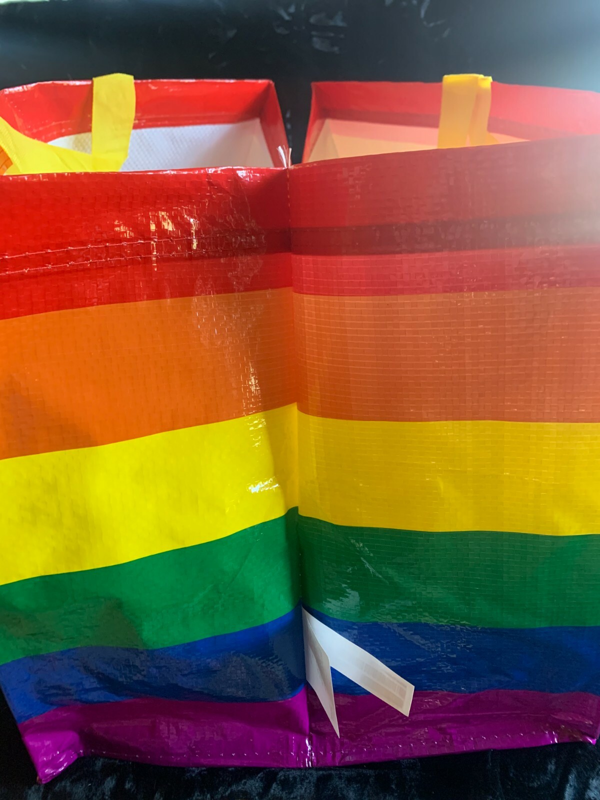 IKEA BIG TOTE BAG Storstomma Large Rainbow Reusable Shopping Bag