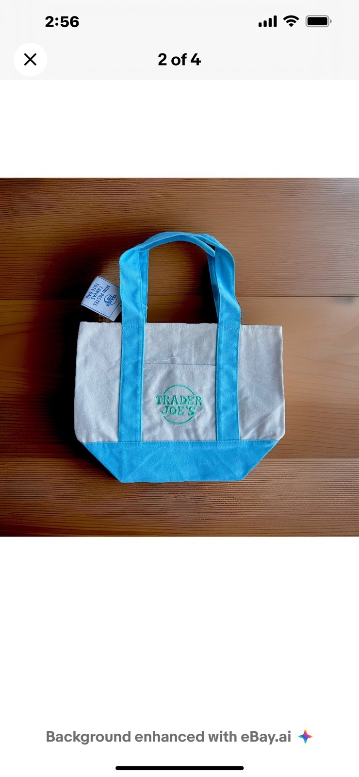 Set of 4 + Bonus bag Trader Joe’s 2026 Mini Pastel Canvas Tote Bags