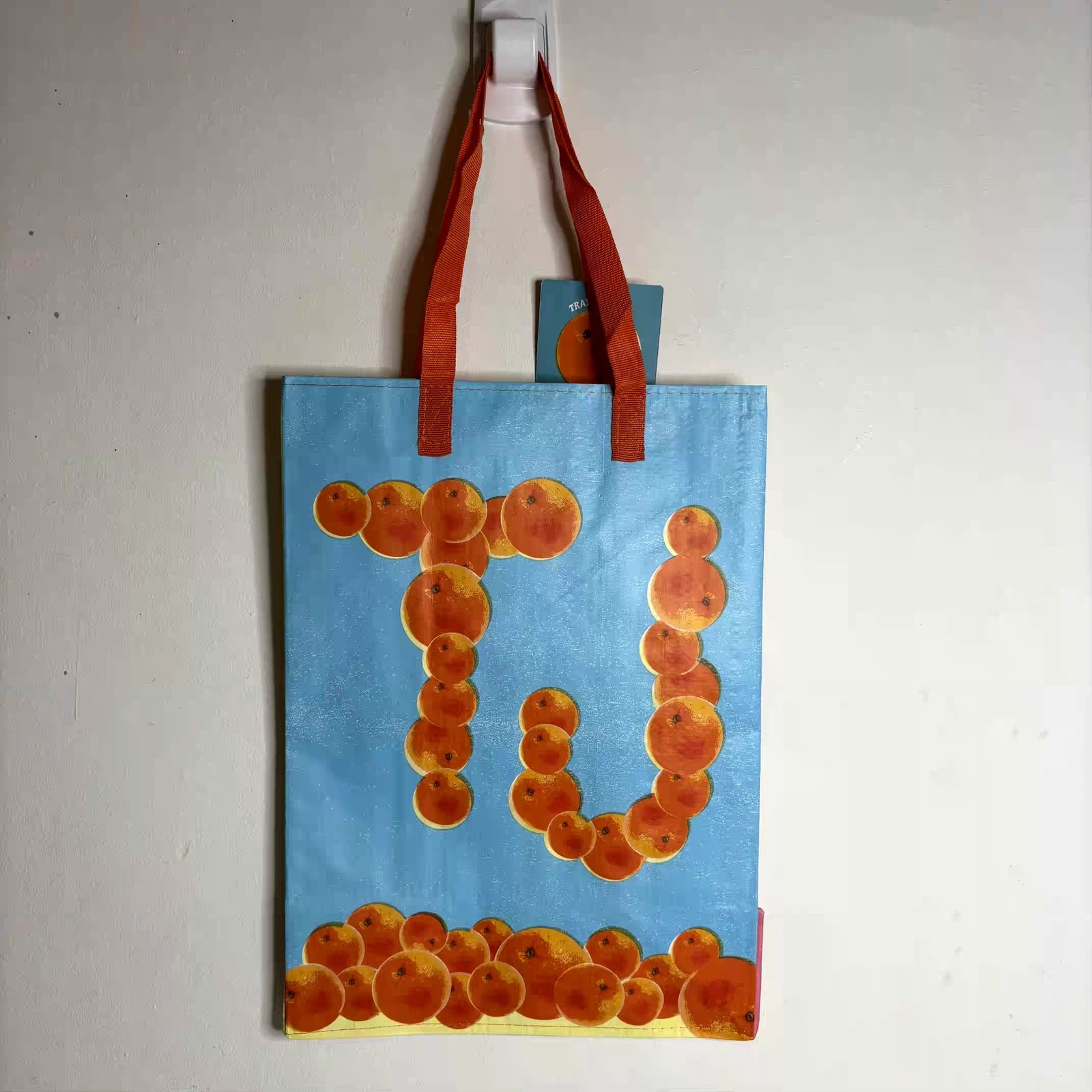 Trader Joe’s Florida Sunshine State Citrus Orange Tote Bag Reusable Shopper NWT!
