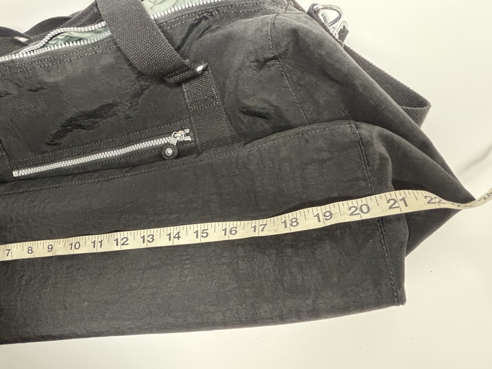 Kipling Art Heritage Tote Black Nylon, Overnight, Weekend, Gym Bag