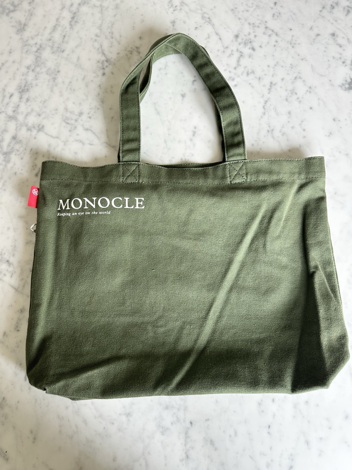 Monocle x ROOTOTE Army Green Canvas Market Tote