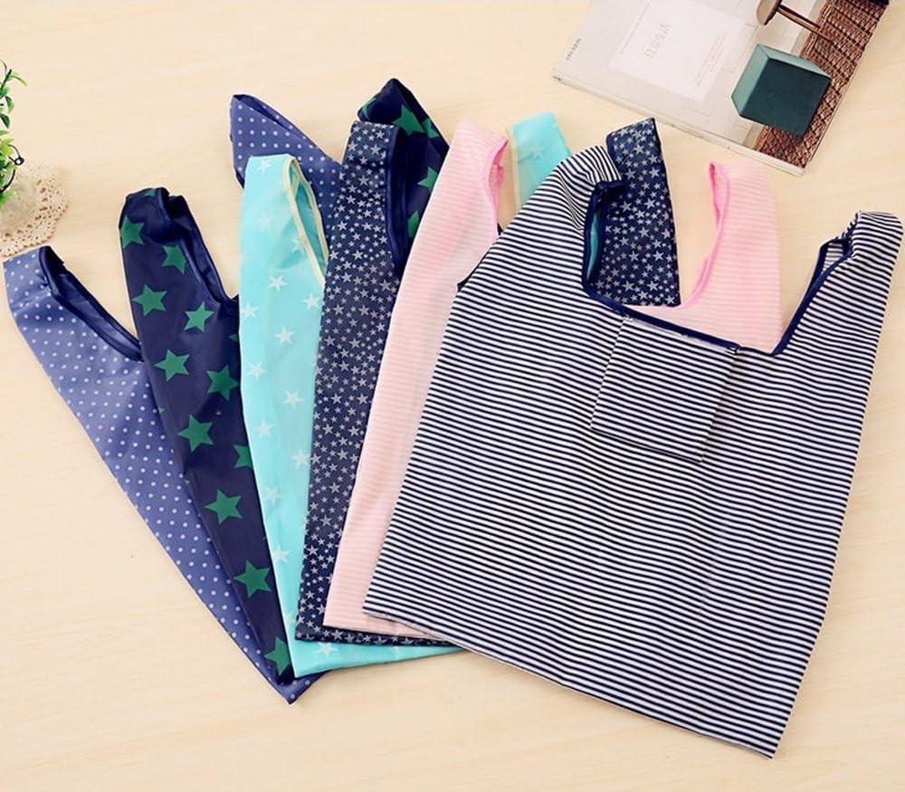Foldable Eco-Friendly Reusable Grocery Shopping Tote Bags 4 Pack Waterproof