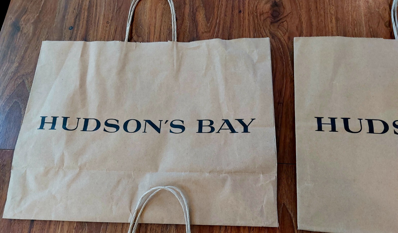 Hudson Bay Company 4 Bags HBC Logo Reusable Gift / Shopping Paper Bags New
