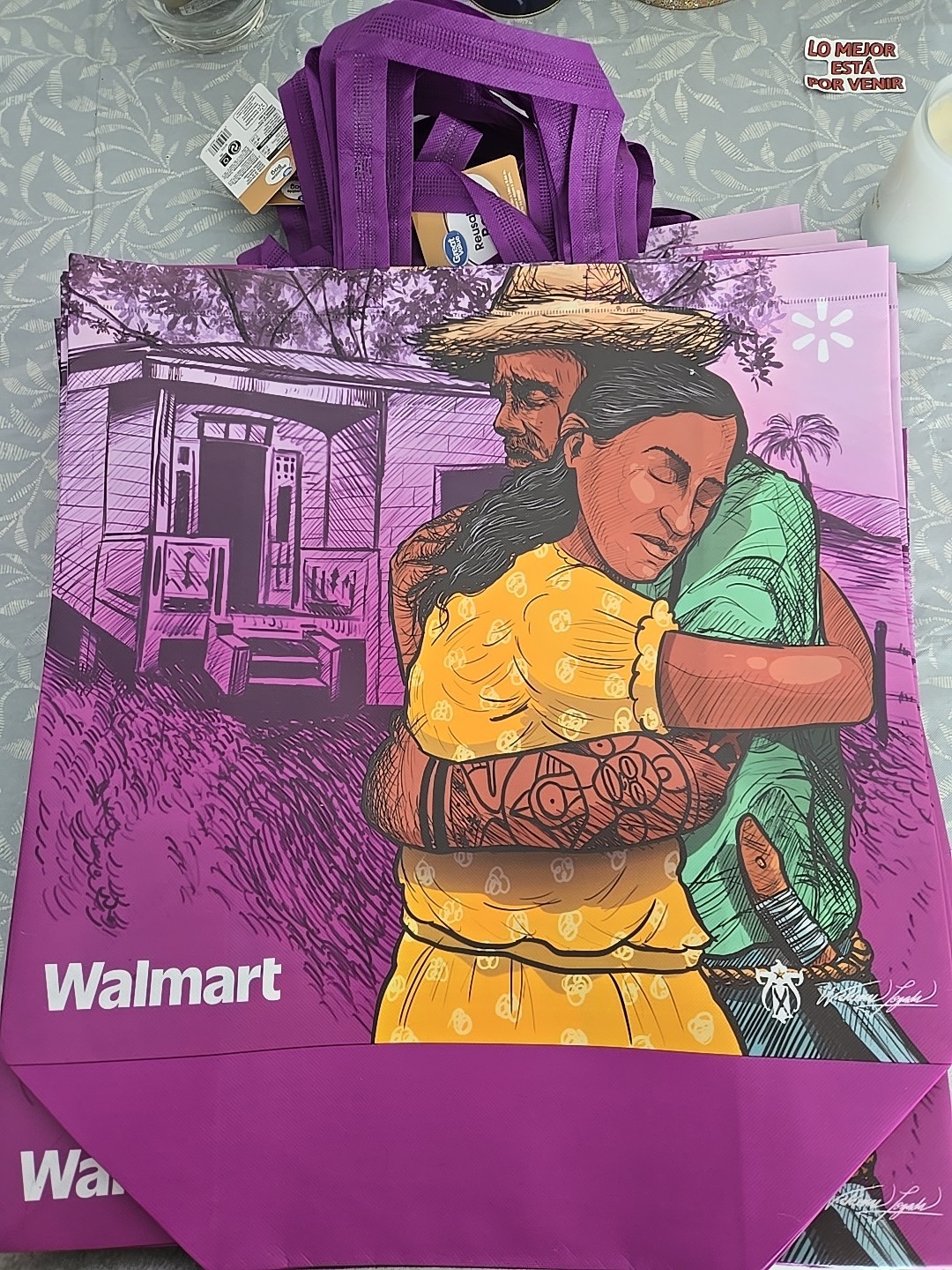 Puerto Rico Christmas Limited Edition XL Walmart Reusable Bag “El Abrazo” NEW