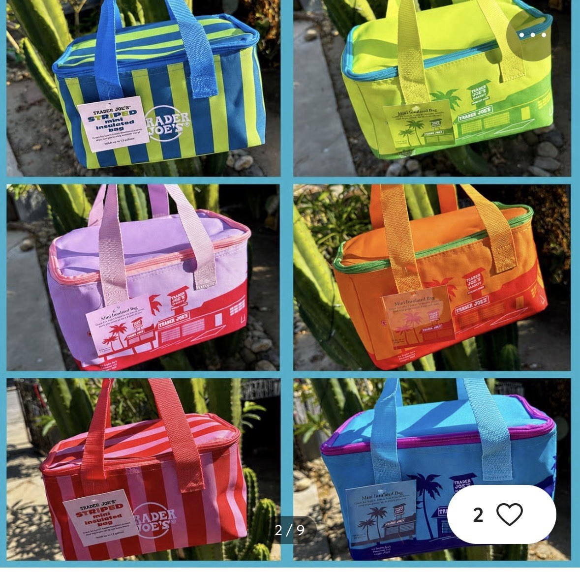 NWT Trader Joe’s Mini Insulated Bags Full Set Summer 2026 Fast Ship