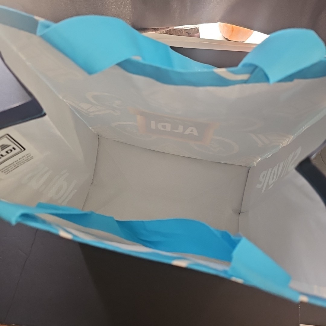 ALDI Reusable Tote Shopping Bag 25 cents Shopping Carts New with Tag 7x12x14″