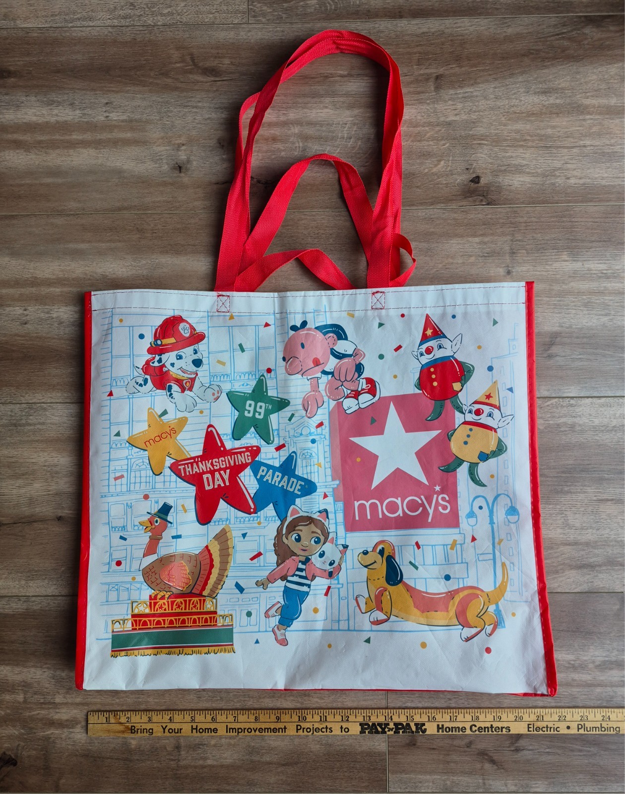 Macy’s 99th Thanksgiving Day Parade 2025 Tote Reusable Shopping Bag Snoopy Bluey