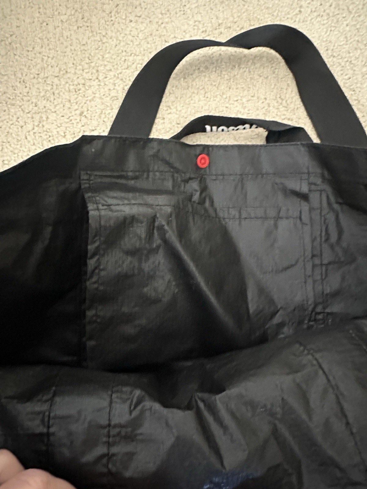 Wilson Black Tote Bag Large Reusable Shopping Gym Travel Carry Bag Tennis