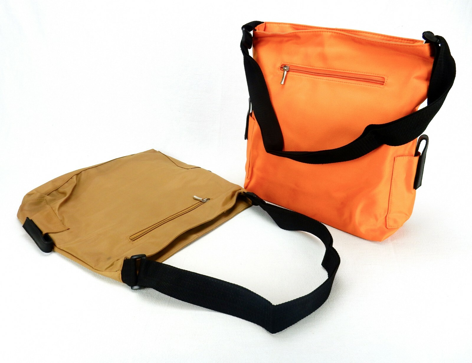 Sweda Tritek Shoulder Tote, Adjustable Strap, Choice of Brown or Orange, #VP1014