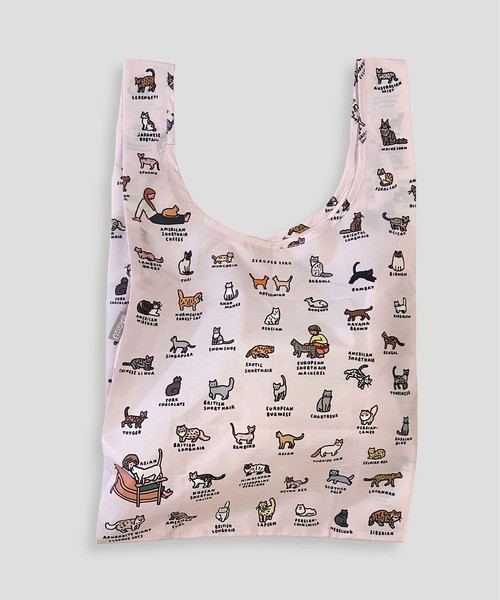 BAGGU standard CAT (GRAPHIC DICTIONARY) Reusable Eco Bag w/ Pouch w/Tracking#