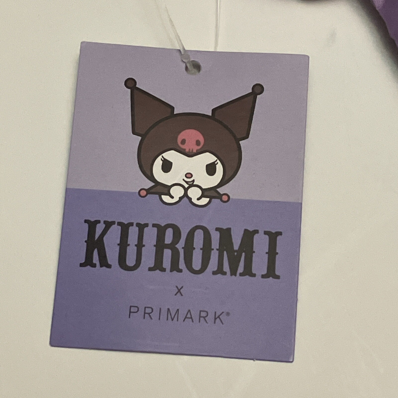PRIMARK Kuromi Tote Bag Folding Foldaway Sanrio Purple New Rabbit Lavender