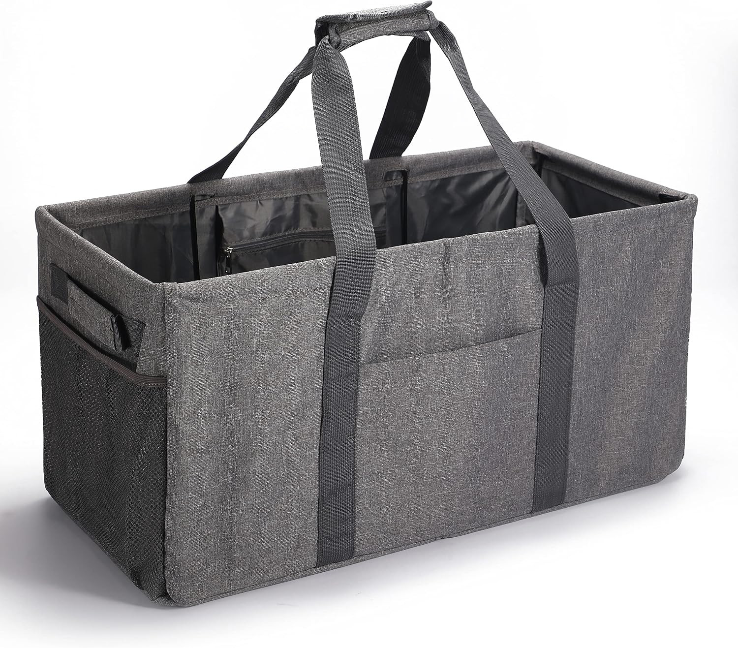 Extra Large Utility Tote Bag, Reusable Grocery Bags Foldable,Upgraded Metal Fram