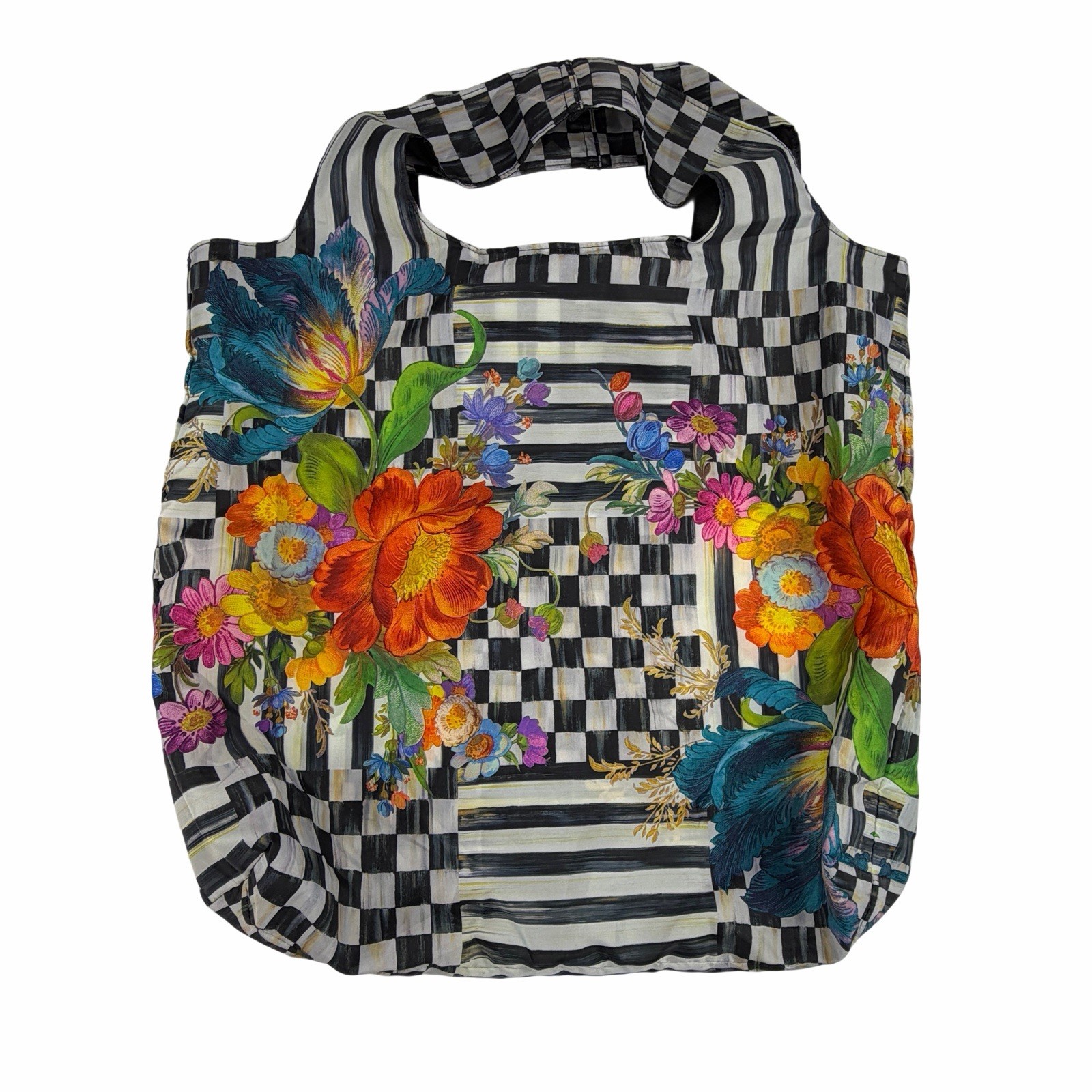 NEW – MACKENZIE CHILDS, Courtly Flower Market To-Go Tote 19” X 24” – NWT