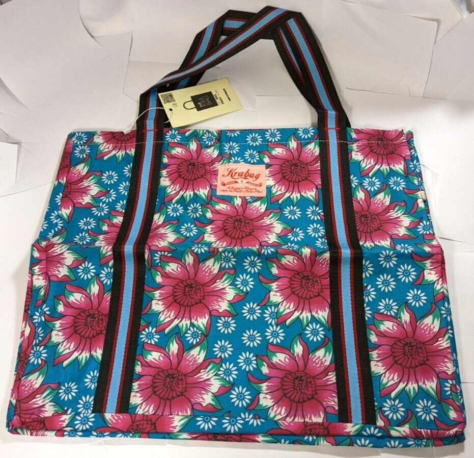 Kravitz Krabag Cotton Eco Tote Shopping Big Shoulder Bag 19x16in Japan KBB1-5330