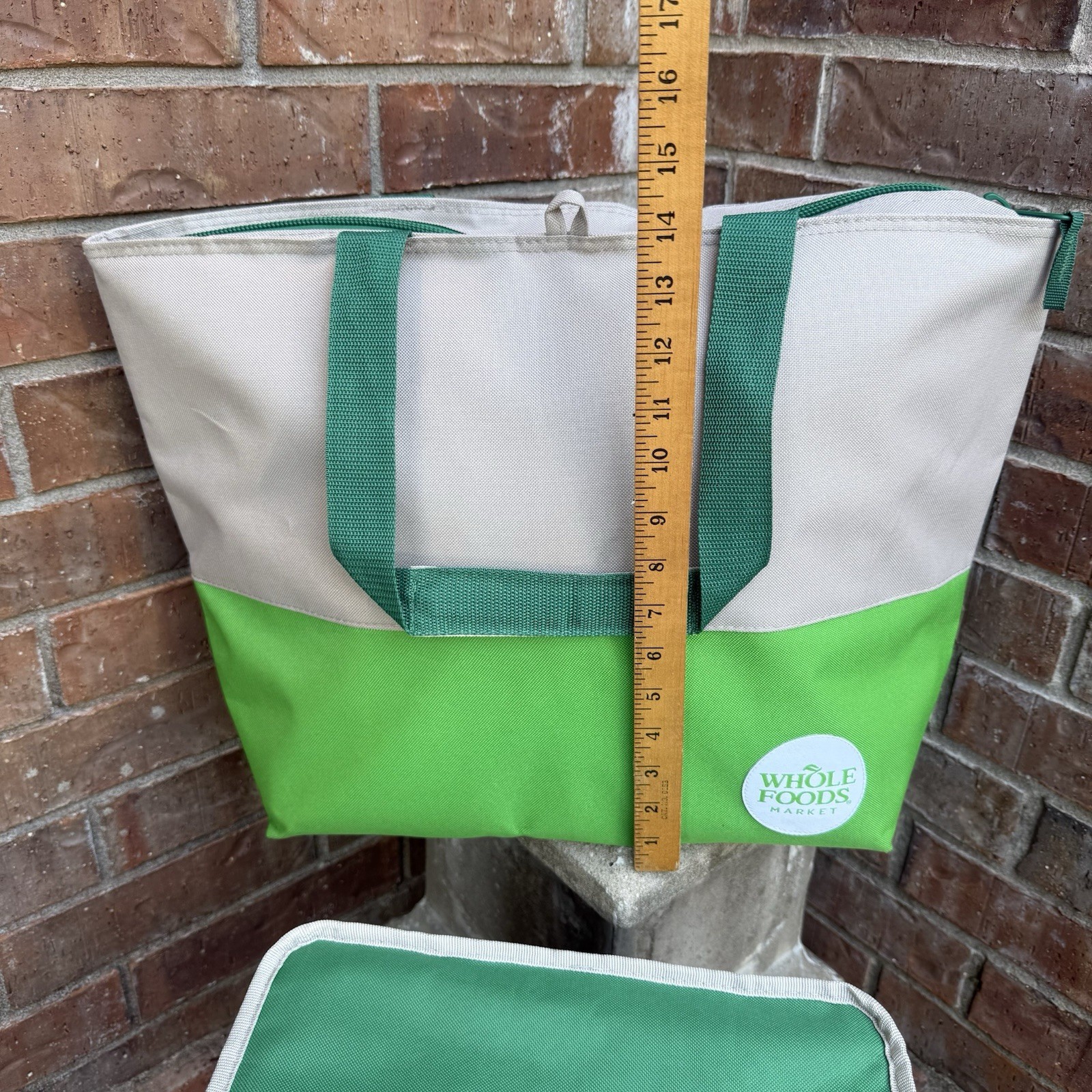 2 Whole Foods Market Insulated Reusable Grocery Tote Bag & Cooler Hot/Cold – NWT