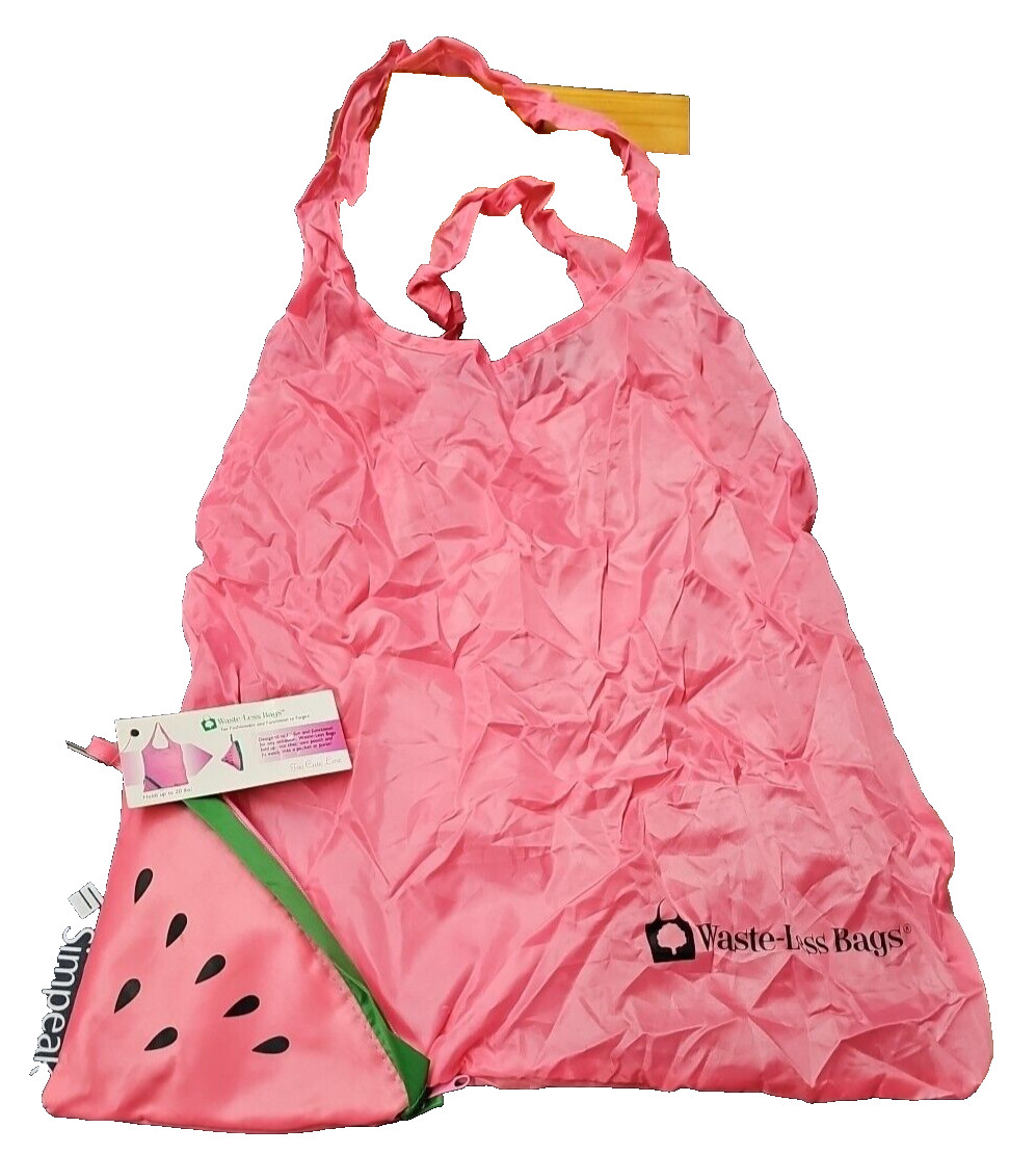 Waste-Less Bags Reusable Grocery Bag for Shopping – Watermelon Bag Pink NEW
