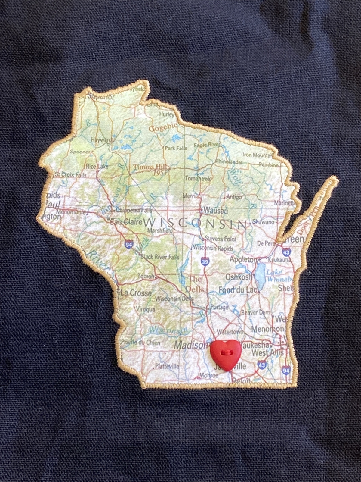 Wisconsin Travel Adventure Tote Bag Reusable Linen Sack Shopping Books Beach