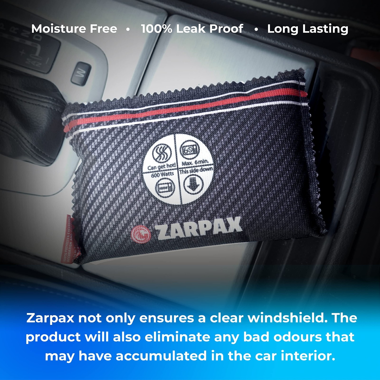 4-Pack Rechargeable Car Dehumidifier Bags – Moisture Absorber for Cars, Trucks &