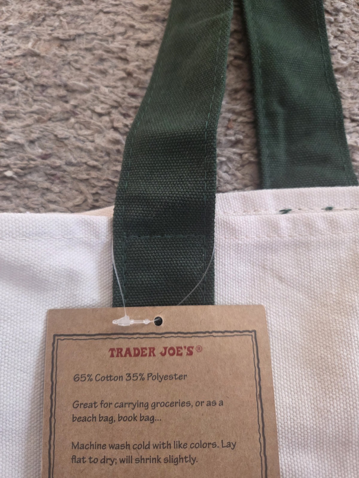 RARE- Off White 2025 Trader Joe’s Green Holiday Edition