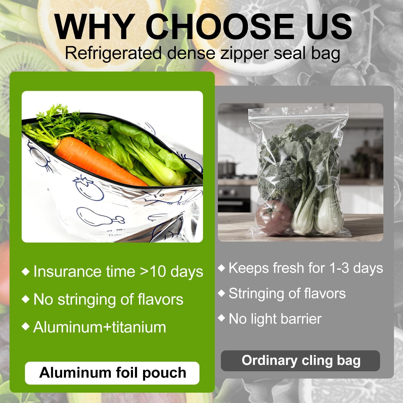 Reusable Aluminum Foil Sealable Storage Bags, 2026 New Medium, Silver
