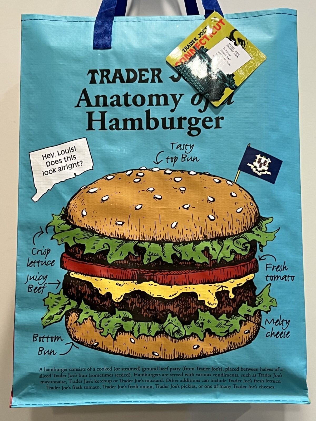 Trader Joe’s CONNECTICUT Regional Reusable Shopping Tote Bag – Collect ’em All!