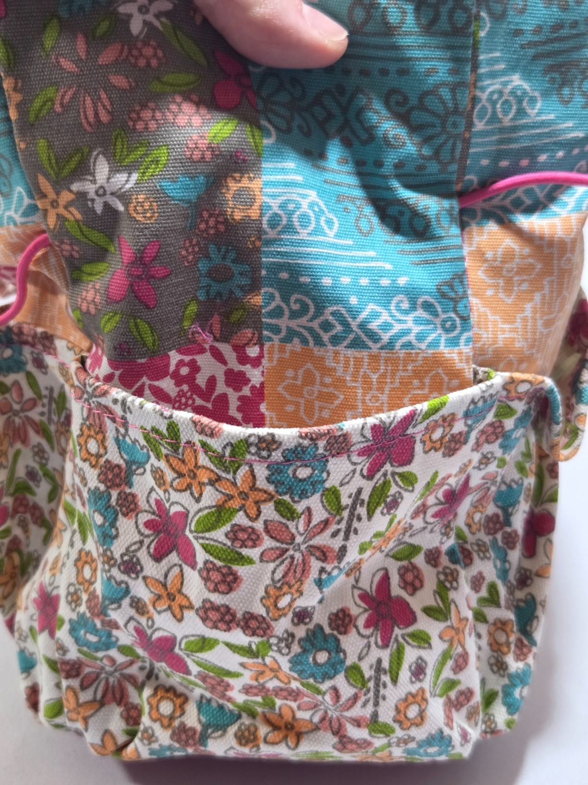 Retired Jo-Ann Fabrics Garden Tote Colorful Oversized Bag for Summer Flower