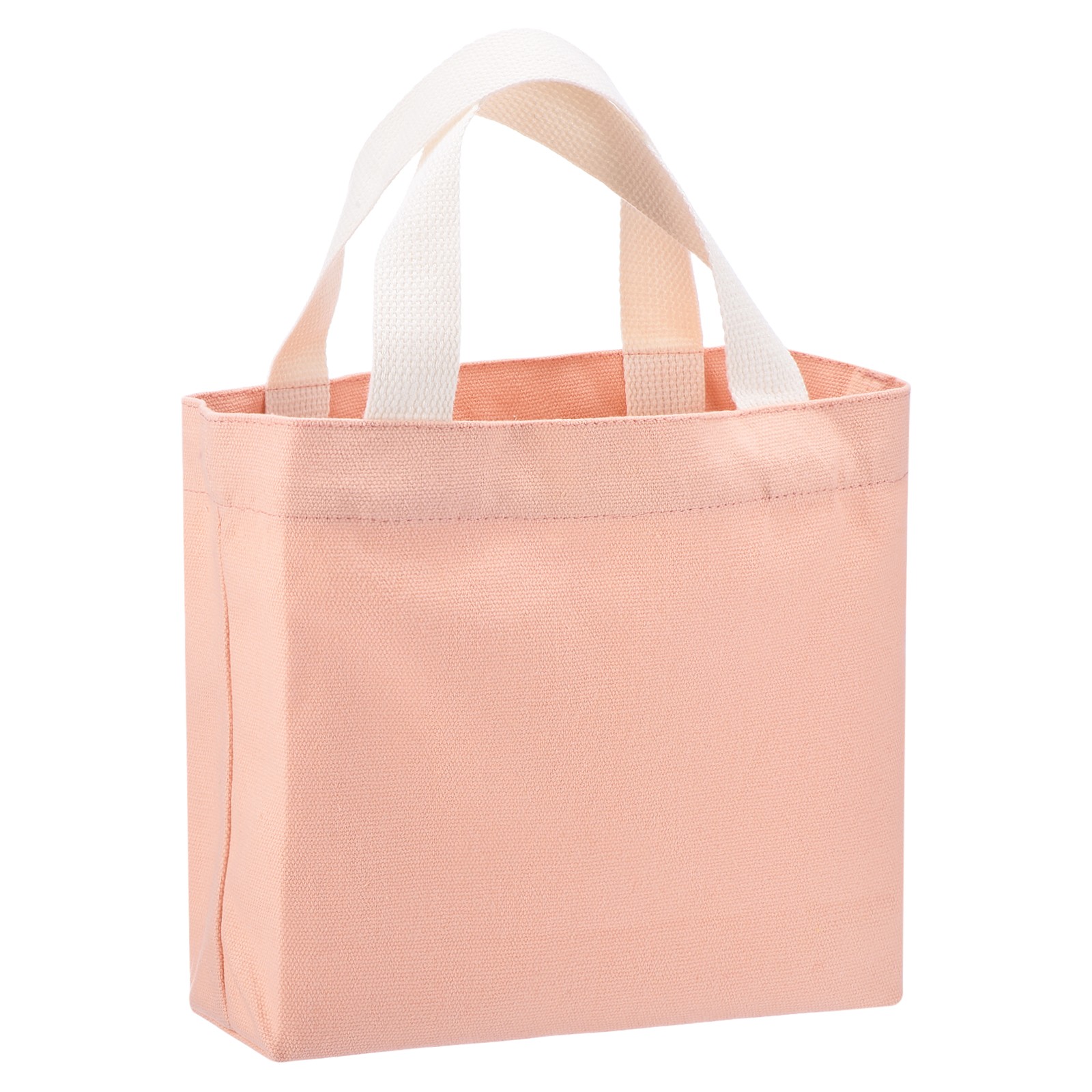 Small Canvas Tote Bag for Women, 11 x 2 x 7″ Canvas Bags, Pink