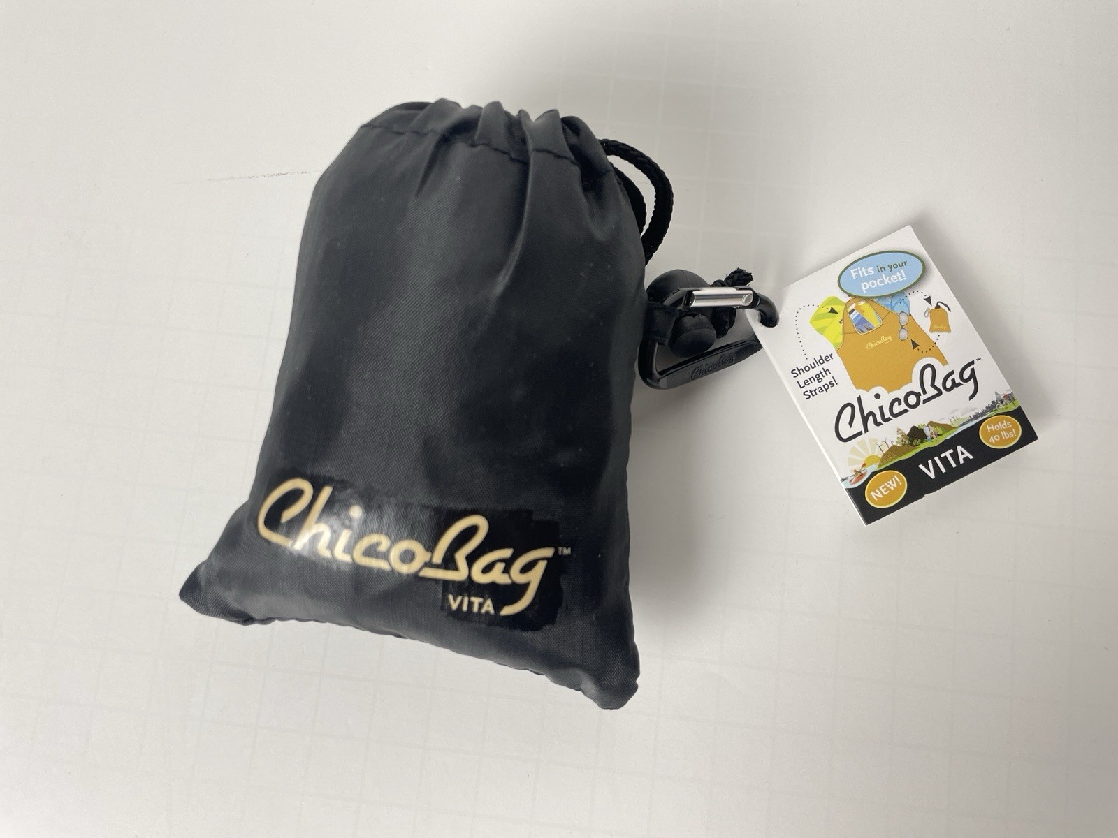 Chico Bag Reusable – 1 Black Vita & 2 Original “Gorgeously Green”