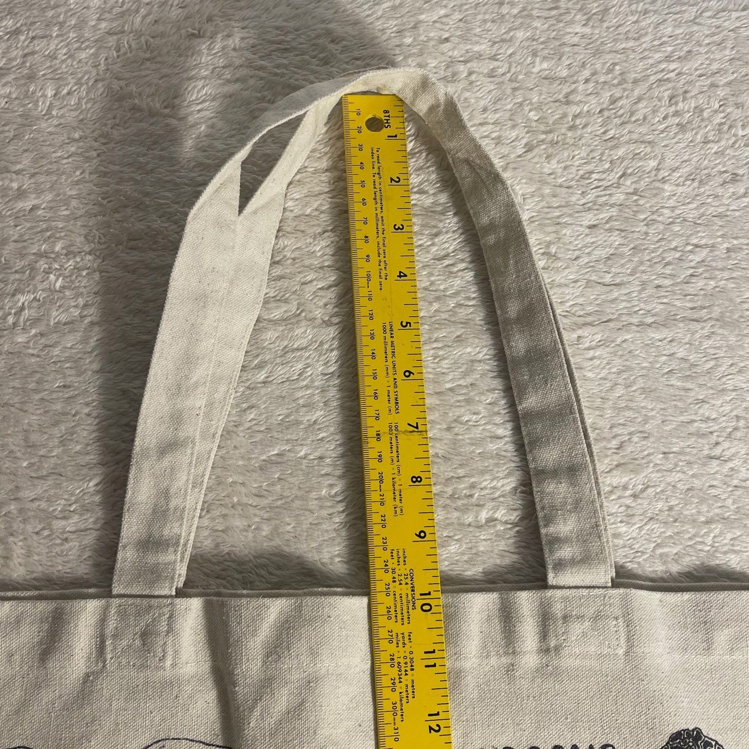 Beige Canvas Reusable Shopping Bag Eco Recycled Cotton Mushrooms Cooking Chef