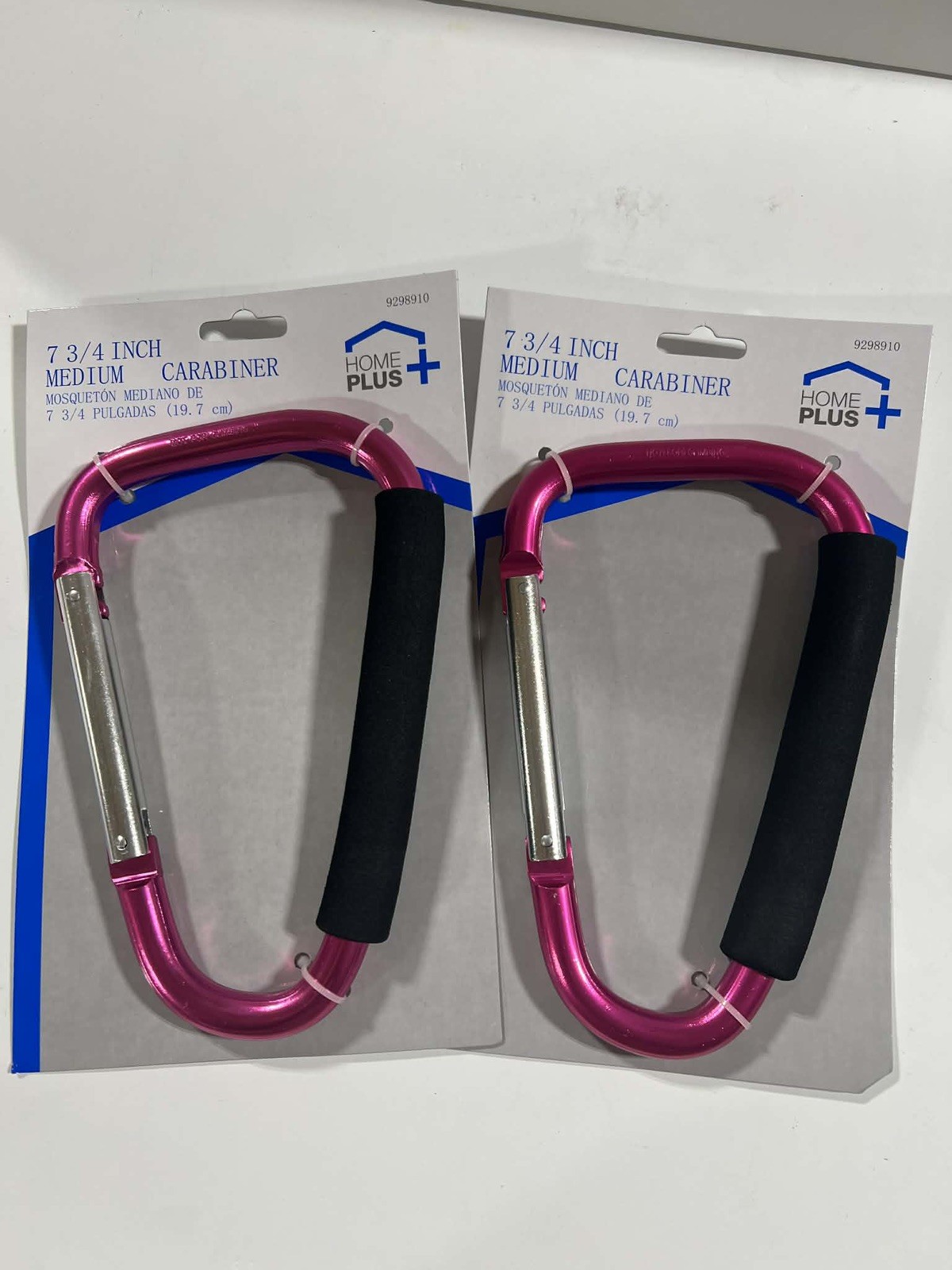 2PC Home Plus + 7-3/4″ Medium Carabiner Jumbo Carry Grocery Bag Cord Management
