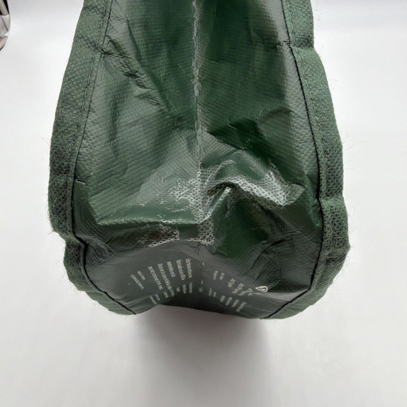 Lululemon Limited Edition Seasonal Reusable Shopping Bag Green Logo 11x9x4.#87